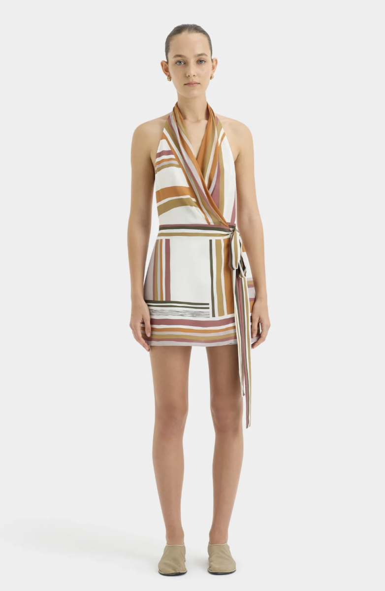 Caprera Halter Mini Dress